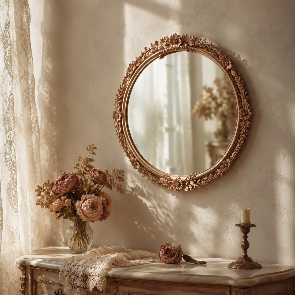 Rose Gold Mirror